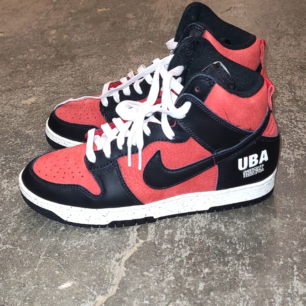Nike Dunk High 1985Undercover UBA Red and Black Sneakers